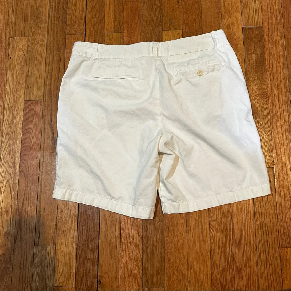 J Crew Shorts White‎ Broken In Chino Classic Twill Sz 12 8.5” Inseam